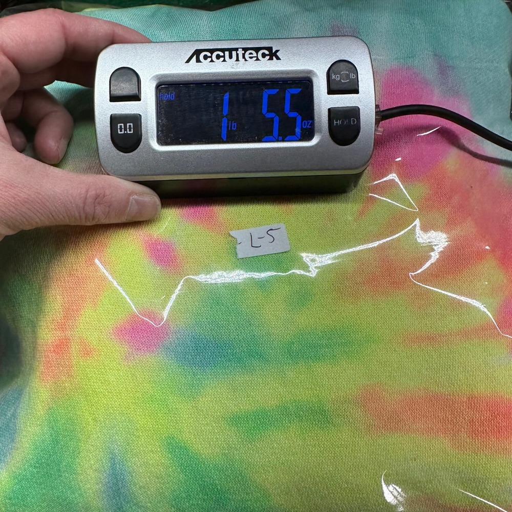 Unisex Be Kind Bright Rainbow Tie Dye Hoodie Graphic Sweatshirt Size Large - Picture 8 of 8